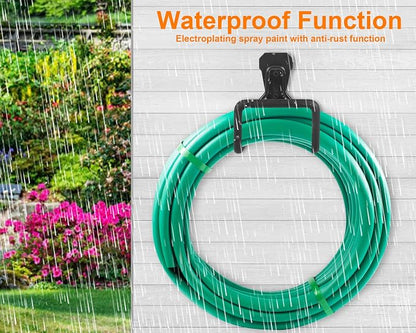 2pcs Heavy Duty Hose Hanger Garden Hose Storage Black Water Hose Holders - Image 6
