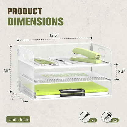 DALTACK 3 Tier Paper Organizer - Image 3