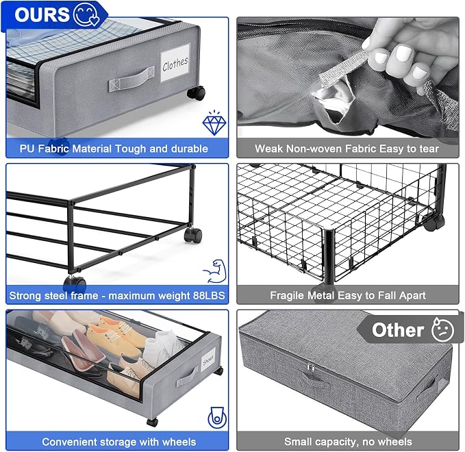 Beborxue Under Bed Storage - Image 2