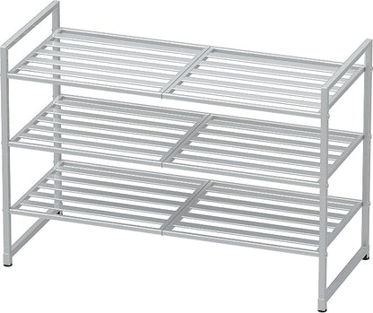 Simple Houseware 3-Tier Stackable Metal Panel Shoes Rack by SimpleHouseware