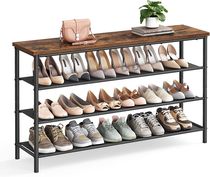 VASAGLE Shoe Rack, 4-Tier Shoe Storage Organizer by Unknown