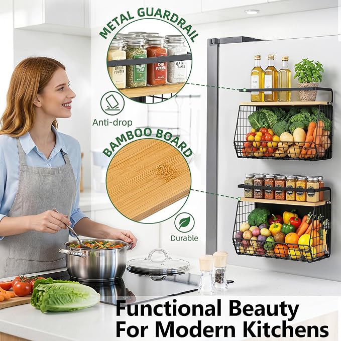2 Pack Magnetic Spice Storage Rack Organizer - Image 4