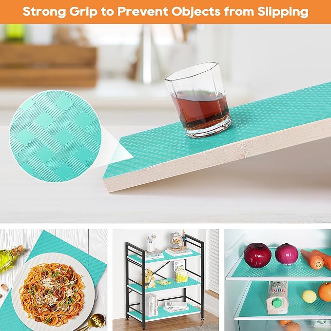 Blue Fridge Liner Shelf Liners for Kitchen Cabinet Refrigerator Liners - Image 7