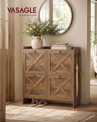 VASAGLE Shoe Storage Cabinet Organizer - Image 3
