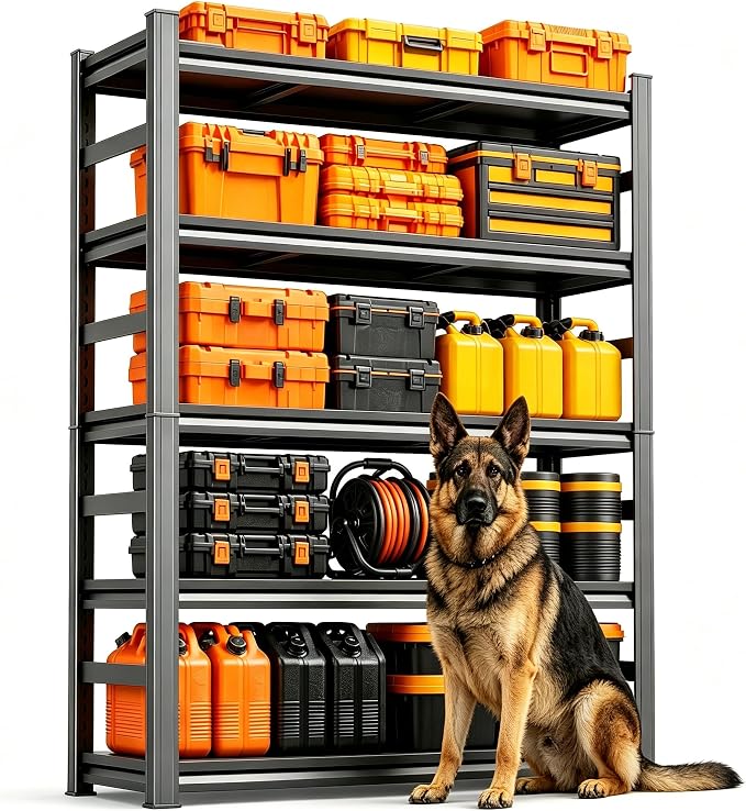 PRESTELION Garage Shelving 3000 LBS Adjustable Metal Storage Shelves | Garage by PRESTELION