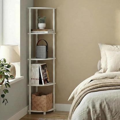 Furinno Turn-N-Tube Storage Shelves, 5-Tier Open Frame Book Shelf, Standing - Image 5