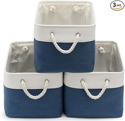 15x11x10 In Foldable Fabric Large Storage Bins by VQRTEXAStorageBasket