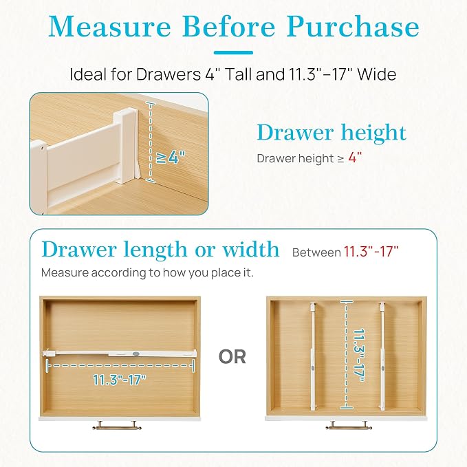 Vtopmart 6 Pack Drawer Dividers - Image 7