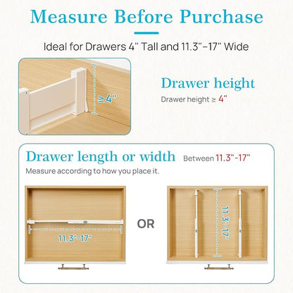 Vtopmart 6 Pack Drawer Dividers - Image 7
