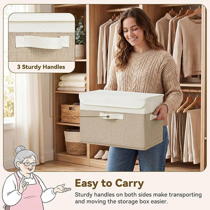 GRANNY SAYS Storage Bins with Lids, Decorative Storage Boxes, Clothes Stoarge - Image 4