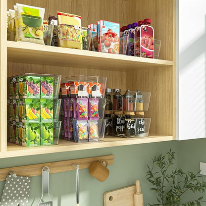 BALEINE Pantry Organizers and Storage Bins, Plastic Clear Storage Bins - Image 8