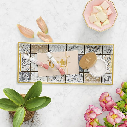 Bathroom Vanity Tray for Countertop, Small Plastic Toilet Tank Tray Versatile - Image 5