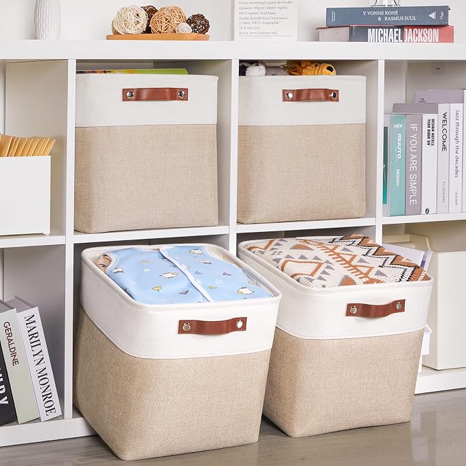 HNZIGE Foldable Storage Baskets Cube Storage Baskets - Image 3