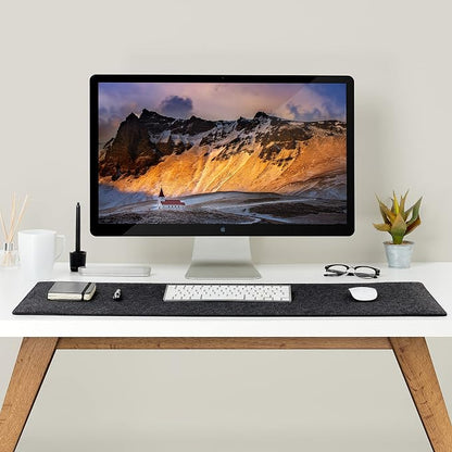 Premium Felt Desk Mat | Large 15.75" x 36" | Multifunctional Desk Pad - Image 2