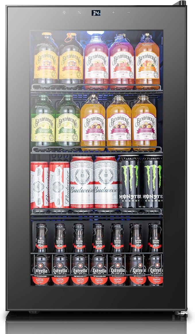 Yeego Beverage Refrigerator Cooler, 130 Cans Mini Fridge by Yeego