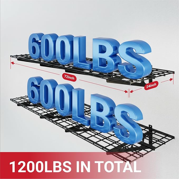 FLEXIMOUNTS 2-Pack 2x6ft Garage Shelving - Image 2