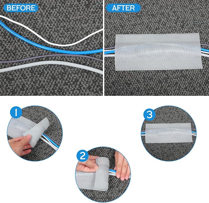 WILLBOND Carpet Cord Cover Cable Protector Floor Cover Cable Protector - Image 4