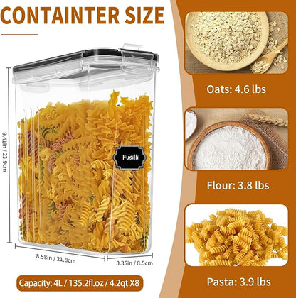 Cereal Containers Storage Set, Cereal Dispensers - Image 2