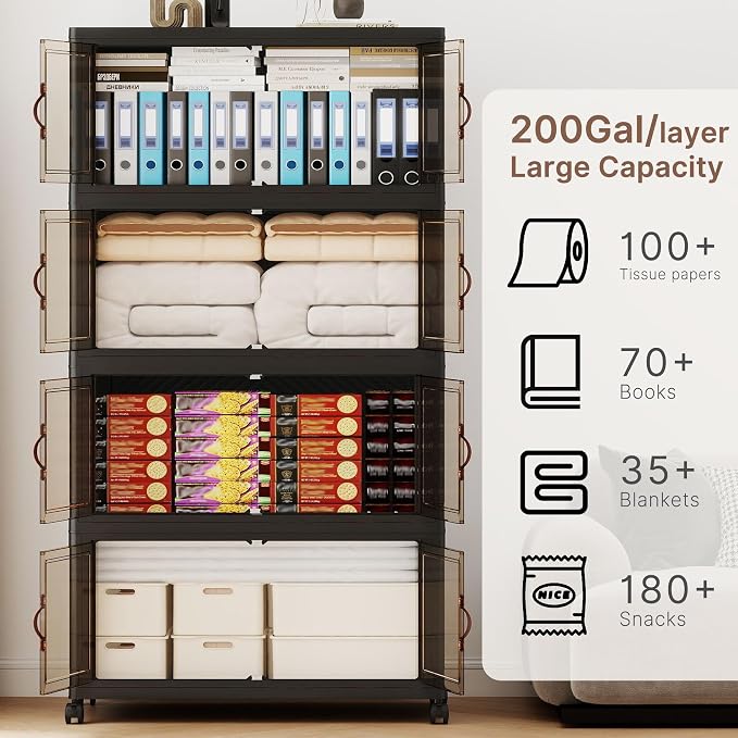 936QT Extra Large Stackable Storage Bins - Image 3