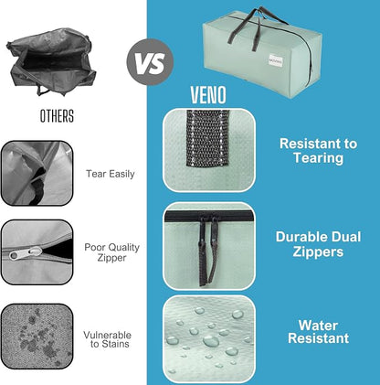 VENO 2 Pack Moving Bags w/Backpack Straps, Heavy Duty, Moving Boxes Alternative - Image 4