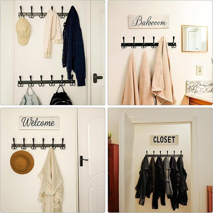 Dseap Coat Rack Wall Mount 2.0 Pro: 24” Long, 3X Tougher, Heavy Duty Stainless - Image 6