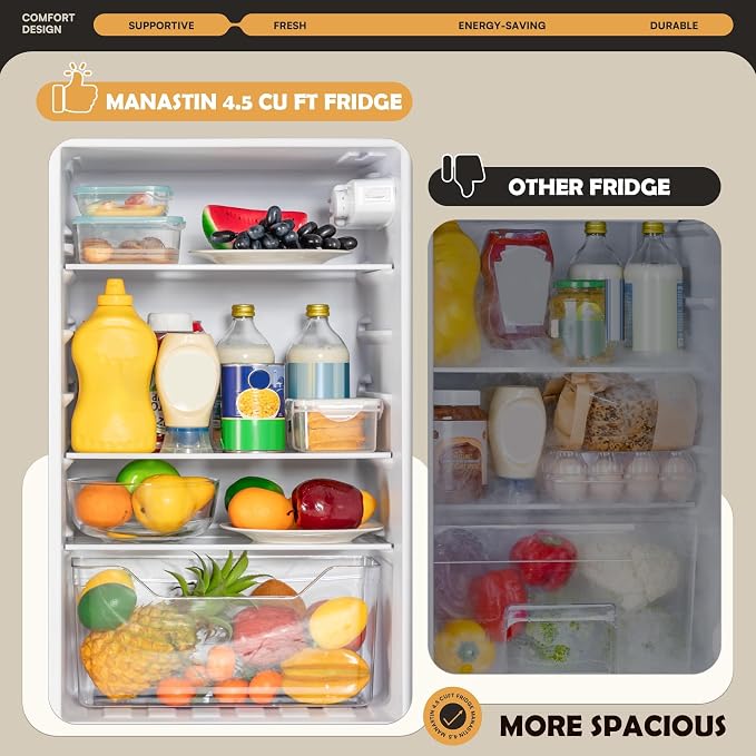 Manastin 4.4 Cu.Ft Mini Fridge - Image 3