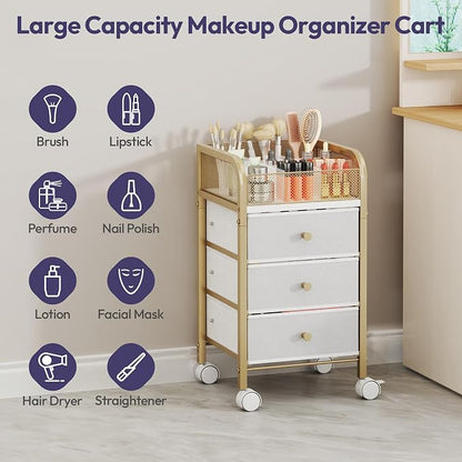 SWTYMIKI Rolling Makeup Organizer Cart - Image 6
