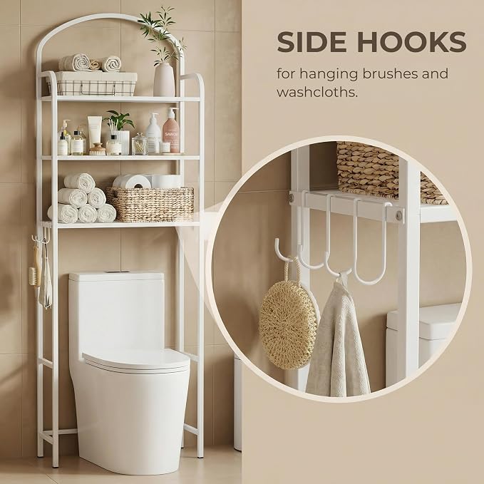 3 Tier Over The Toilet Storage Rack, Bathroom Organizer | Toilet Storage - Image 4