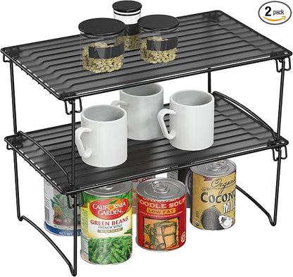 Deco Brothers Stackable Cabinet Shelf Organizer, 2 Pack by DecoBrothers