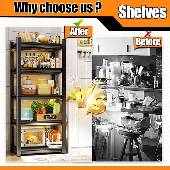 Storage Shelve -5 Tier Shelf Organizer - Image 5