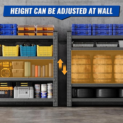 60" W Storage Shelves 5000lbs Garage Metal Shelving Heavy Duty Garage Shelves - Image 4