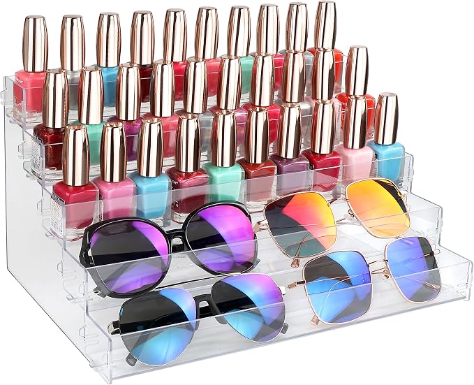 Sunglass Organizer Easy Snap-on Assembly, Acrylic Sticker Display Stand by Yes%21Fresh