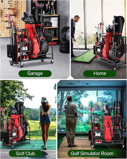 Golf Bags Storage Garage Organizer- Golf Bag Stand - Image 2