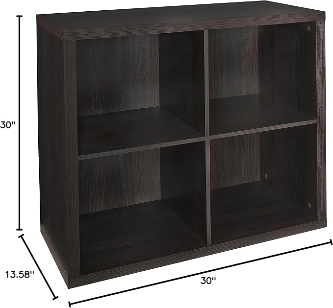 ClosetMaid 4 Cube Storage Shelf Organizer Bookshelf - Image 5
