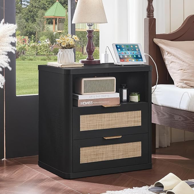 LEYAOYAO Rattan Nightstands - Image 3