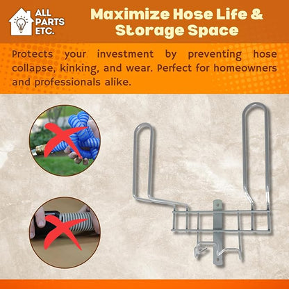 Deluxe Vacuum Hose Hanger – Heavy Duty Metal Wall Mount Storage Rack - Image 6