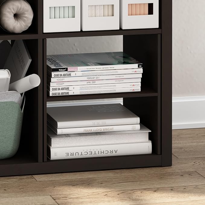 Furinno Cubicle Cube Insert, H-Shelf Cube Organizer, 2-Tier Shelf Dividers - Image 4