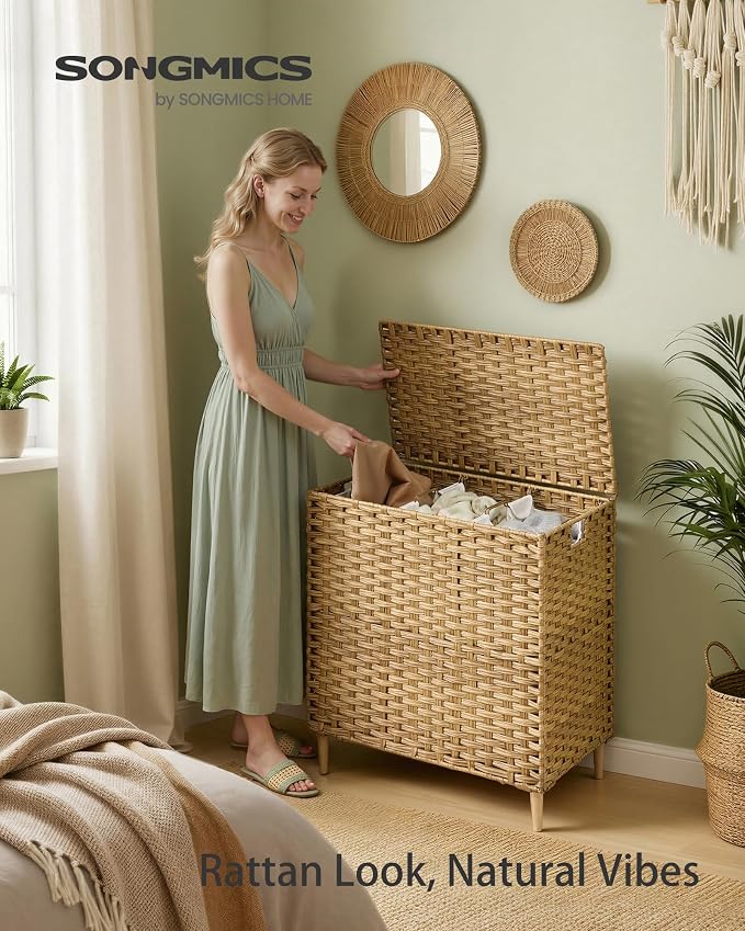 SONGMICS 3-Section Laundry Hamper - Image 2