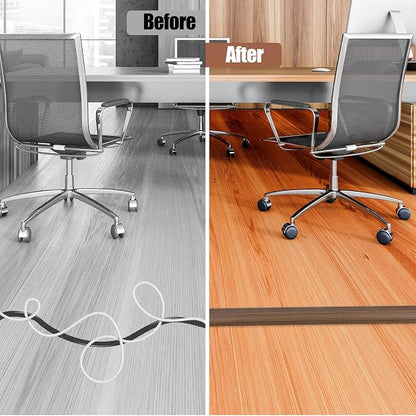 Floor Cord Cover Cable Cavity Self Adhesive Cord Hider Floor 10FT Floor Cable - Image 5