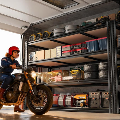 ROOMFAVE 60" W Garage Shelving Metal Shelving 2800LBS Storage Shelves Heavy - Image 2