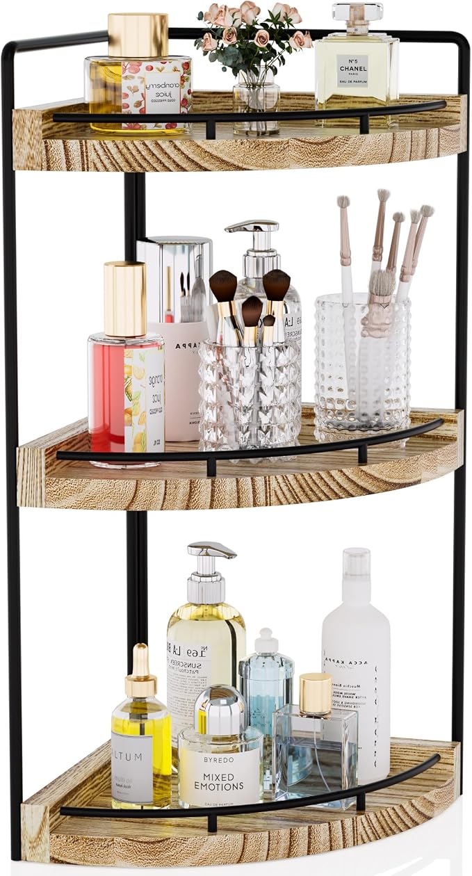 Corner Bathroom Counter Organizer, 3 Tier Bathroom Storage Countertop by CeleVista