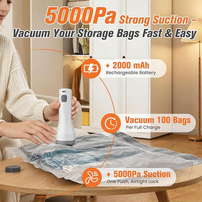 15 Pack Vacuum Storage Bags for Travel - Image 2