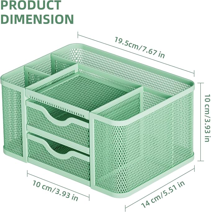 Marbrasse Mesh Desk Organizer, Pen Organizer - Image 4