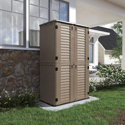 KINYING Sheds & Outdoor Storage, 66 cu.ft Vertical Outdoor Storage Cabinet - Image 7