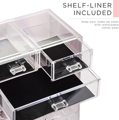 Sorbus Clear Cosmetic Makeup Organizer - Image 6