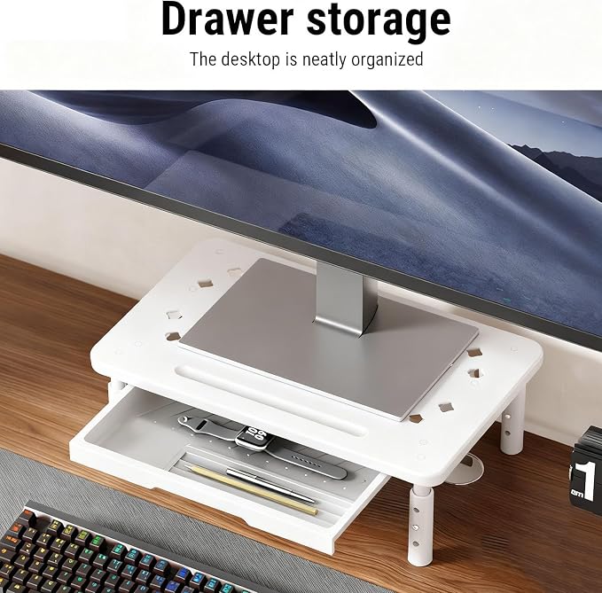 Diyeeni Computer Monitor Stand Riser, Desk Organizers and Accessories - Image 5