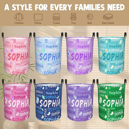 Custom Name Laundry Hamper, Personalized Laundry Basket - Image 6
