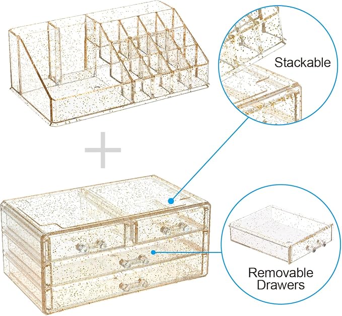 Ikee Design Acrylic Makeup Organizer - Image 4