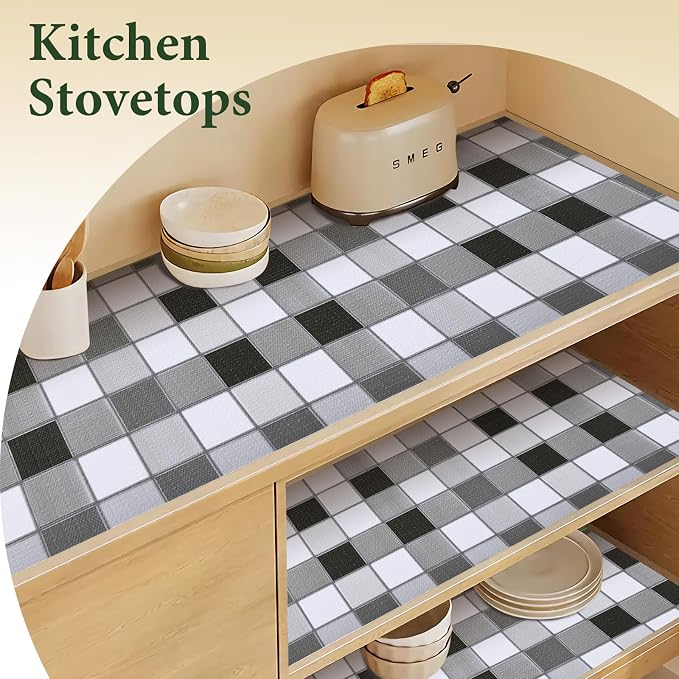 Drawer and Shelf Liner for Kitchen Cabinet: 23.6 in X 20 Ft Non Slip Waterproof - Image 3
