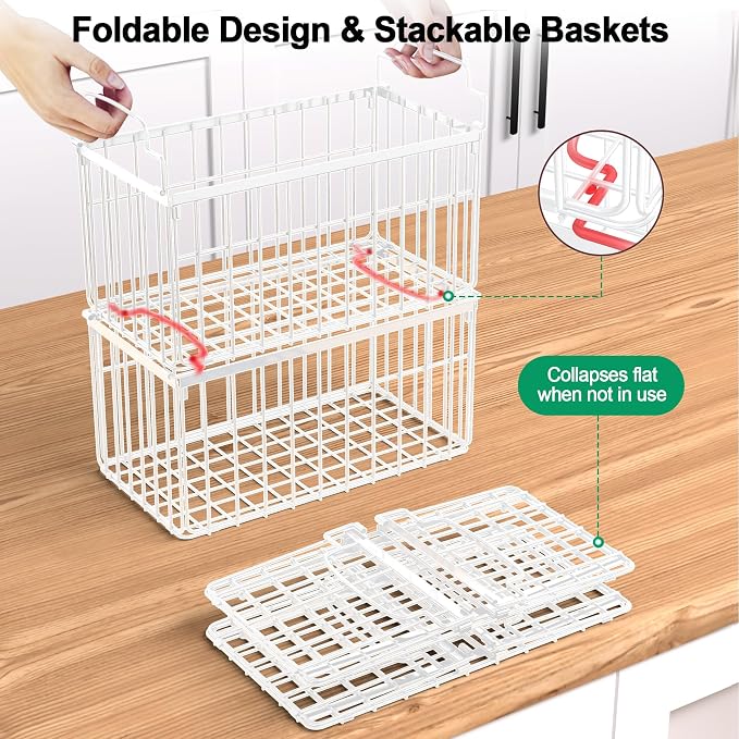 Freezer Organizer Bins, 4 Pack Stackable Deep Chest Freezer Organizer Bins - Image 3